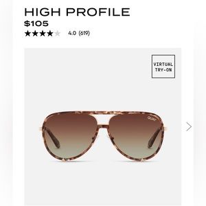 Quay High Profile Tortoise (Non-polarized) Glasses